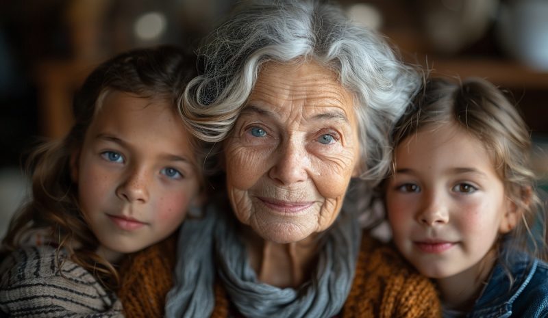 babcia przyjaźniąca się z wnuczkami